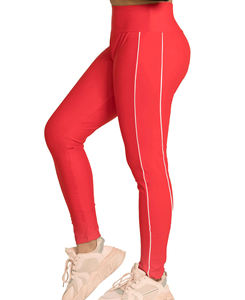 Leggings de yoga élastiques taille haute sur toute la longueur Tissu tricoté respirant avec tissage tissé et couture pour la gym et la course - Product Image 6