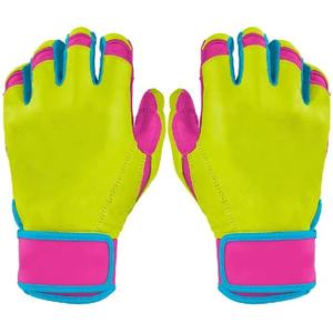 Guantes de Béisbol Personalizados con Logotipo, Duraderos, con Cierre de Hebilla para Mano Izquierda, Puño Corto, Profesionales, al por Mayor, de Cuero Genuino - Product Image 1