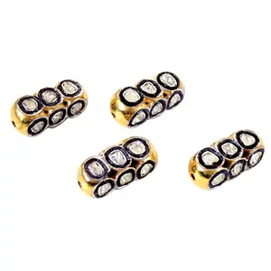 สร้อยคอลูกปัดประณีต ประดับเพชร ชุบทอง สำหรับเป็นของขวัญผู้หญิง - Product Image 1