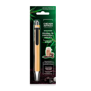 Penna Promozionale Personalizzata in Bambù Chicago, Gadget Personalizzati - Product Image 2
