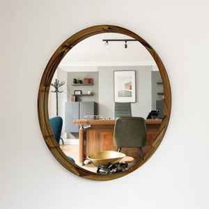 Espejo de mosaico de plata, espejo de mosaico redondo - Product Image 4