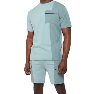 2025 Summer Vintage Style Breathable Cotton <b>Linen</b> Button <b>Shirt</b> with Long Sleeves Shorts Set Printed Heavy Weight <b>Polo</b> T-<b>Shirt</b> - Product Image 1