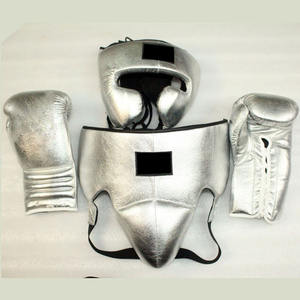 Ensemble de combat de boxe gagnant en cuir véritable rose et blanc professionnel pour adultes entraînement unisexe - Product Image 4