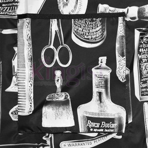 Delantal de peluquería y peluquero con múltiples bolsillos personalizado, capa de peluquería de tela de algodón y poliéster de lona a la moda - Product Image 2