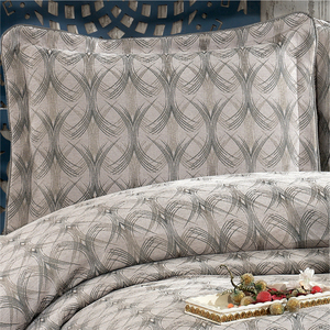 Guzide Podyum Mink 4-Piece Customized Classic Luxury Home <b>Bedspread</b> <b>Set</b> 100% Chenille Organic Woven Striped Washable Anti-Dust - Product Image 2