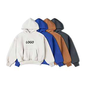 Personalizado peso pesado 500 GSM caída hombro Sudadera con capucha fabricantes en blanco 100% algodón de gran tamaño de alta calidad Sudadera con capucha 2025 - Product Image 1