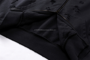 Sweatshirts pour hommes, streetwear pour hommes, survêtement, sweat-shirt à capuche avec impression puff effet délavé, sweat-shirt à capuche zippé pour hommes, ensembles de sweat-shirts pour hommes, sweat-shirt à capuche uni vintage délavé - Product Image 5