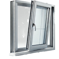 Fenêtre coulissante pliante en alliage d'aluminium 6063-T5, systèmes à rupture de pont thermique, isolation thermique et acoustique, économie d'énergie, 93 mm, livraison rapide