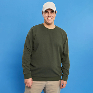 Sudadera de Manga Larga para Hombre, Invierno, Color Sólido, Secado Rápido, Transpirable, Cuello Redondo, con Logotipo Personalizado, Cómoda y Elegante - Product Image 2