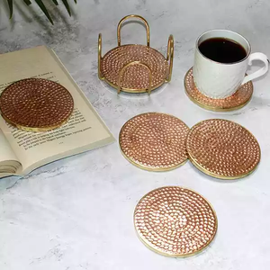 Nouveau design décoratif écologique Sous-verre en métal de qualité supérieure Luxueux prix de gros Sous-verre en métal à un prix abordable - Product Image 5