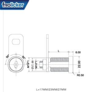 Serrure à came série SS 17MM pour jeux à pièces - Product Image 2