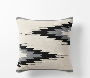 Modern Customizable Cotton Woven Square <b>Cushion</b> <b>Cover</b> Floral Pattern <b>Black</b> & <b>White</b> Design Zipper Closure Washable Home Hotel Use - Product Image 3