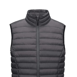 Gilet sans manches matelassé léger en polyester avec logo personnalisé, veste d'hiver pour homme de haute qualité, gilets - Product Image 3