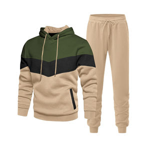 Wholesale Sports Men's Tracksuit Sweatpants and Vintage <b>Oversized</b> Hoodie Set Loose Wear <b>Joggers</b> Manufacturer Men's Tracksuit - Product Image 4