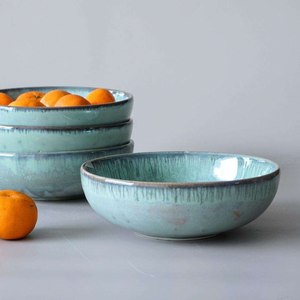 Tazón de Cerámica Clásico Africano Indio Hecho a Mano, Ecológico, Desechable, para Servir Ensaladas, Decorativo, Apto para Lavavajillas, Duradero - Product Image 4