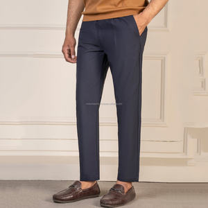 Pantalon pour homme en coton 100% respirant, nouvelle conception, couleur unie, décontracté, de qualité supérieure, pantalon pour homme de couleur unie - Product Image 3