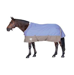 Tapis de couverture de cheval bleu clair en coton synthétique confortable et durable en gros pour la pluie, l'hiver et l'été - Product Image 1