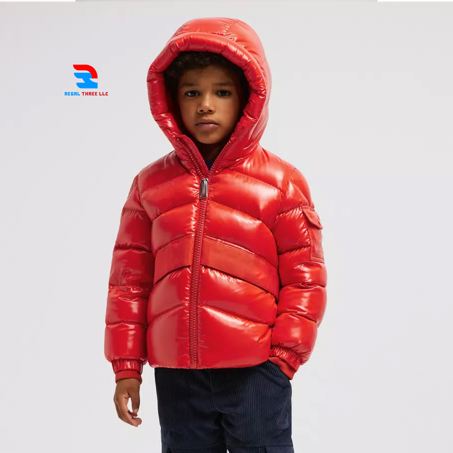 Boys Glossy Bubble Coat S13 Lil Boys Glossy Hordes Puffer Coat