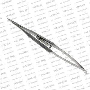 ที่จับเข็มคาสโตรวิเยโฮ สแตนเลส แบบล็อคด้วยมือ ได้รับการรับรองมาตรฐาน CE แบบตรง/โค้ง ใช้ซ้ำได้ สำหรับการผ่าตัดจักษุ - Product Image 4