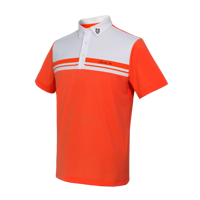 Polo de Manga Corta para Hombre Handee con Elegante Diseño de Rayas, 100% Poliéster, Transpirable, Ropa de Golf Moderna