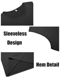เสื้อกล้ามออกกำลังกายผ้าคอตตอนสำหรับผู้ชายผ้าคอตตอน100% ระบายอากาศได้ดีแห้งเร็วเป็นมิตรกับสิ่งแวดล้อมพิมพ์โลโก้ตามสั่ง - Product Image 3