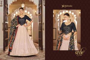 Heavy Beautiful Most Trending Beautiful Georgette con bordado Trabajo Lehenga Choli Compras en línea India - Product Image 3