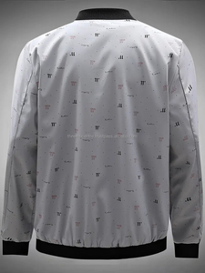 Blouson aviateur pour hommes fait sur mesure avec col montant Veste de taille plus de qualité avec logo pour hommes prix - Product Image 4