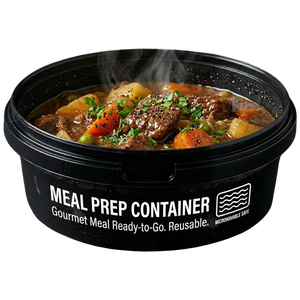 Conteneur en PP IML anti-effraction écologique DYK580 avec couvercle, design spécial pour l'emballage alimentaire, 20 oz / 580 ml - Product Image 1