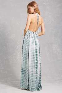 Femmes été bohême plage attrayante Protection solaire dos nu cravate teinture longue Maxi Style décontracté longueur au sol rayonne Protection solaire - Product Image 2