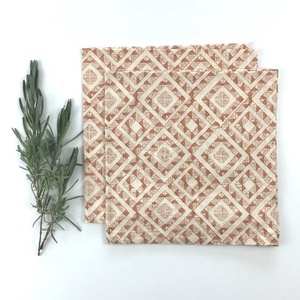 Belle haute humidité évacuation farine sac Type coton lin cuisine demi blanc Floral imprimé serviettes expédition internationale - Product Image 3