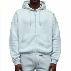 100% coton vierge épais polaire poids lourd surdimensionné impression personnalisée Logo hommes sweats à capuche et sweat-shirts - Product Image 3