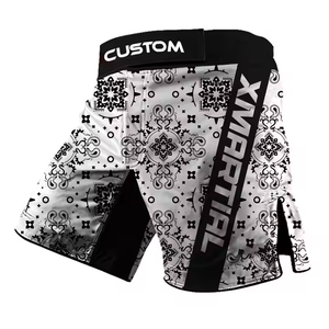 <b>Men</b> Athletic MMA <b>Shorts</b> Custom Printed Sublimation Design Training <b>Shorts</b> Spandex Quick Dry Fabric OEM Supplier Pakistan MMA - Product Image 4
