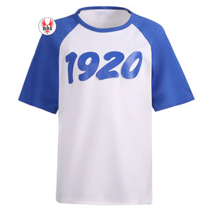 Camiseta Unisex Personalizada para Hermandad Universitaria, 300 Gramos, 100% Algodón, Diseño Sólido, Bordado en Lona, Transpirable, Estilo Casual, Uniforme - Product Image 4