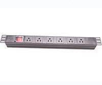Unidades de distribución de energía (PDU)19 "8 vías Salidas tipo EE. UU. PDU Con tres luces Protección contra sobretensiones US PDU