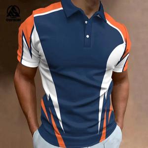 100% pull en mérinos été hommes revers pull à manches courtes POLO cou pull haut ample tricoté vêtements grande taille T-shirt - Product Image 6