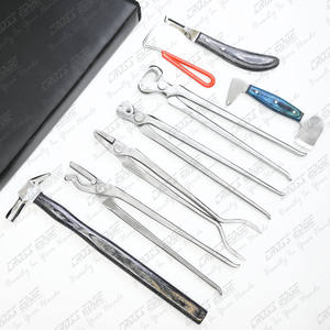 Recién llegado, kit de herramientas de extracción de uñas de herradura, cuchillo de pezuña, 13ch, pinzas de ajuste en caliente, extractor de pinzas, amortiguador de pezuña con recogida - Product Image 6