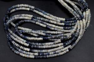 ลูกปัดโอปอลสีดำจากออสเตรเลียลูกปัดทรงกลม4มม. เรียบขนาด16นิ้วสำหรับทำเครื่องประดับ - Product Image 2