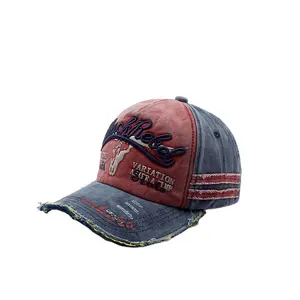 2024新しいzjmサンプルスポットディスプレイカスタムロゴ非構造化オリジナルディストレストフルパーソナライズドワンピースリング野球帽