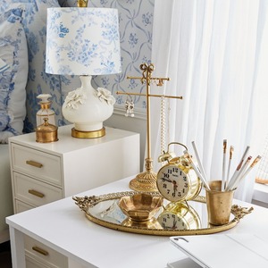 Porte-bijoux vintage en métal avec nœud porte-boucles d'oreilles, colliers et bracelets décoratifs - Product Image 4