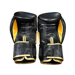 Guantes de boxeo de cuero de alta resistencia para entrenamiento y Kickboxing transpirables: exportación OEM de Pakistán a bajo precio - Product Image 3