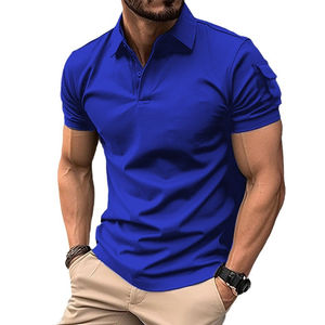 Vente en gros de polo personnalisé de haute qualité été vente rapide polo pour hommes t-shirt polo de sport avec poche sur le bras - Product Image 3