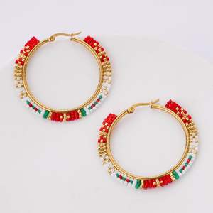 Pendientes Ligeros con Cuentas de Colores Personalizables y Diseño Unisex para Uso Diario - Pendientes Modernos y Elegantes - Product Image 6