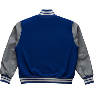 Veste universitaire vierge personnalisable avec logo, manches en cuir PU et Spandex, haute qualité, pour hommes, vente en gros - Product Image 5
