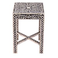 Knochenintarsien-Hocker für Hotels & Villen - Luxuriöses Traditionelles Design mit Filigranen Details, Umweltfreundlich, Handgefertigt, Langlebig & Anpassbar