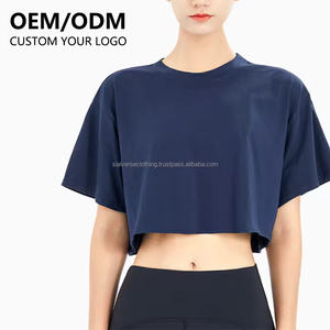 T-shirts à col rond léger et écologique 100% coton pour femmes T-shirts à manches courtes imprimés sur mesure pour l'été - Product Image 1