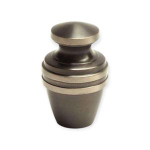 Black and Gold Decorative <b>Memorial</b> Keepsake Urn with Geometric Engraving Small Keepsake Urn for Ashes - Product Image 2