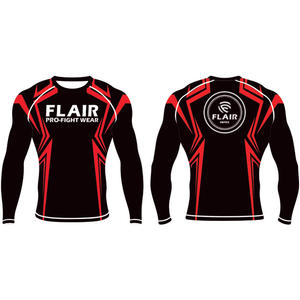 Personalizado Durable Nylon BJJ Rash Guard Larga Protección UV Anti-UV Compresión Camisa Transpirable y Cómodo - Product Image 1