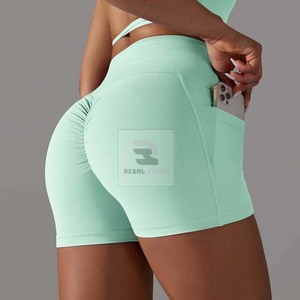 Women Compression Shorts High Waist Workout Yoga Compression Shorts Ladies 100% Polyester Tight Yoga Shorts Women's - Product Image 4