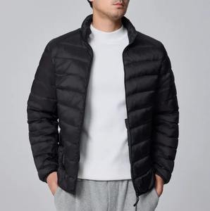 Veste matelassée légère pour homme, manteau matelassé coupe-vent imperméable, coupe-vent chaud d'hiver en toile - Product Image 4