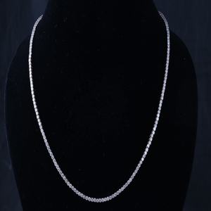 รอบและมาร์คีตัดแล็บปลูกเพชรสร้อยคอโอชะสร้อยคอ Solitaire 14 พันทองเพชรสร้อยคอเพชรแท้ในการสั่งซื้อ - Product Image 2